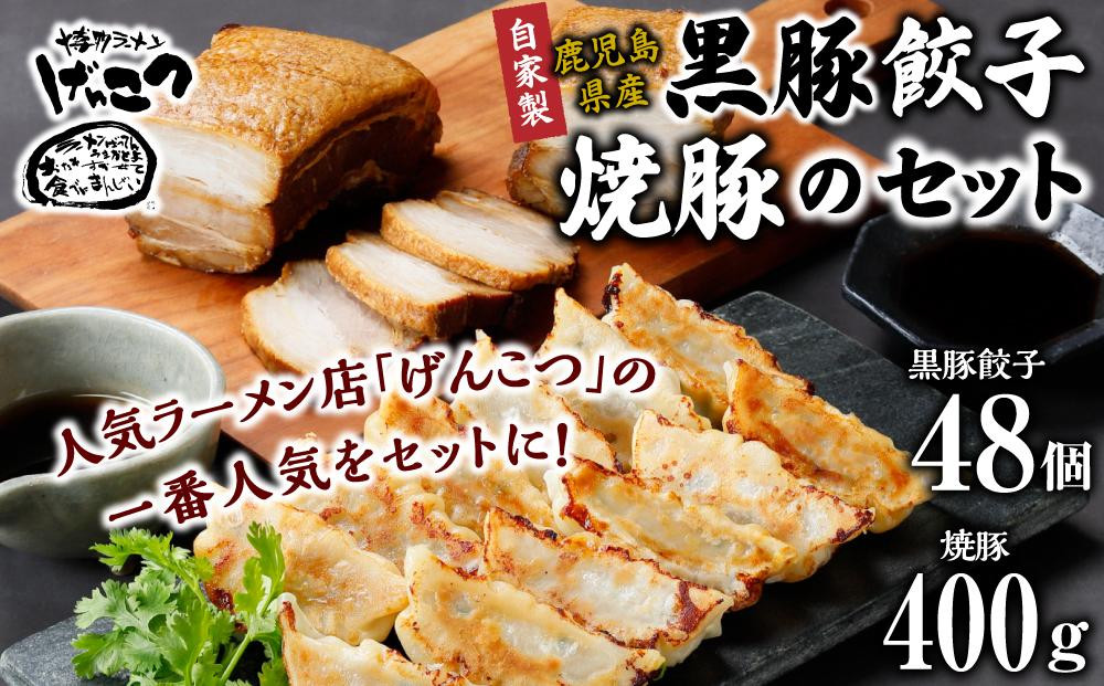 
自家製冷凍黒豚餃子と冷凍焼豚のセット(冷凍餃子48 個 冷凍焼豚 400 ｇ)
