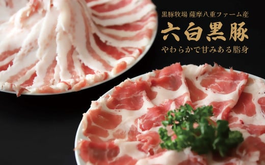 【お肉たっぷり（種類が選べる）】 黒豚・黒牛しゃぶしゃぶ専門店SATSUMAの黒豚しゃぶしゃぶセット