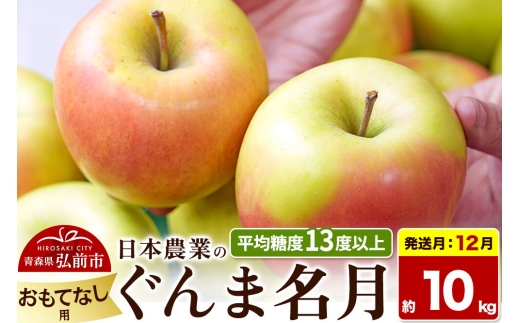 【26年12月発送】りんご ぐんま名月【おもてなし用】約10kg 平均糖度13度以上 青森県 弘前市 果物 フルーツ 林檎 リンゴ くだもの [先行受付 産地直送 アップル 青森県 弘前市]
