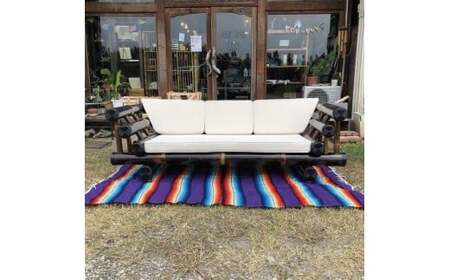 【受注生産】バンブーソファー3人がけ (KDF-31)