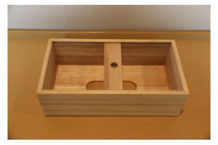 熟練桐たんす職人が手作りした桐のティッシュカバー＜クリアオイル塗装＞　【11246-0167】