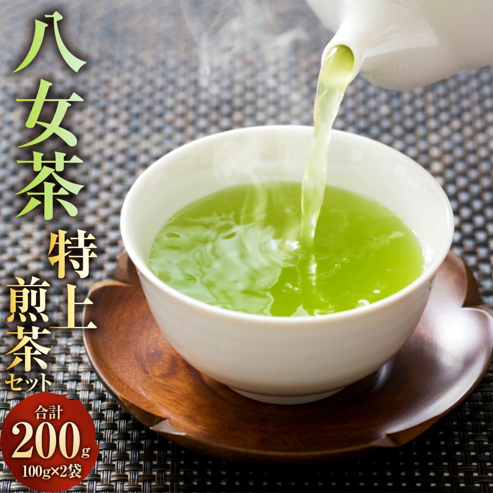 【ふるさと納税】八女茶 【 特上 】 煎茶 セット 100g×2袋 計200g 香味逸撰 せん茶 緑茶 日本茶 茶葉 旨味 コク 八女 福岡県 大任町 送料無料