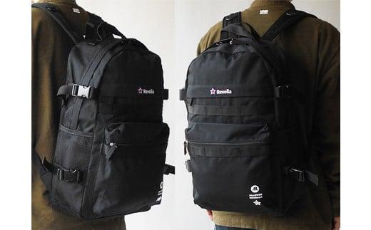 005-124　【ブラック】Revolla　多収納　撥水リュック　18リットル　男女兼用