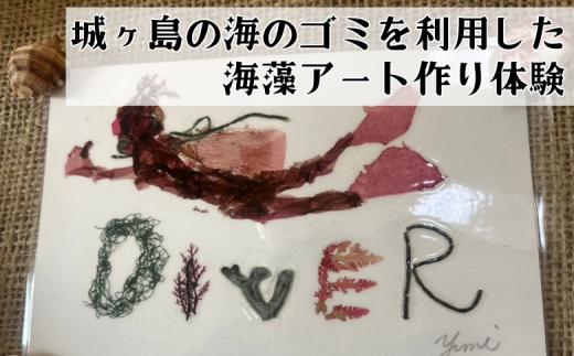 海から出たゴミを利用したシーボーンアート 海藻アート作り体験　M064-007