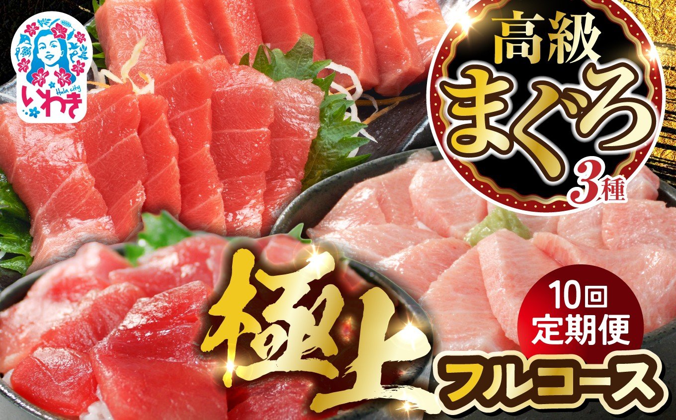 
            【定期便10回】高級マグロ・極上フルコース | まぐろセット 海鮮セット 鮪 本鮪 本まぐろ マグロ 刺し身 海鮮 海鮮丼 寿司 解凍レシピ付 本鮪 大トロ 中トロ 赤身 三種セット 100万 100万円コース【まぐろ処一条】
          