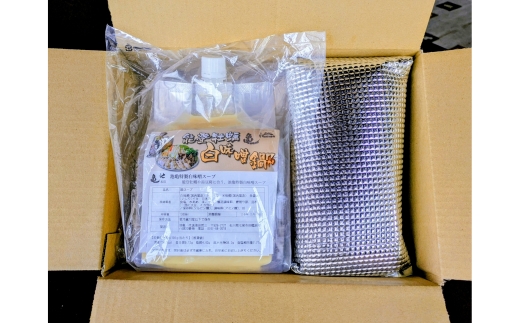 能登牡蠣白味噌鍋【3-4人前】／能登かき500g・白味噌スープ1L ※北海道・沖縄・離島への配送不可 ※2026年1月中旬～4月下旬頃に順次発送予定