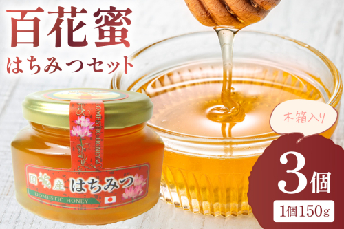 はちみつ （百花蜜） セット （木箱入り） 蜂蜜 国産蜂蜜 国産 百花蜜 木箱 パンのお供 セット 【032_2069】