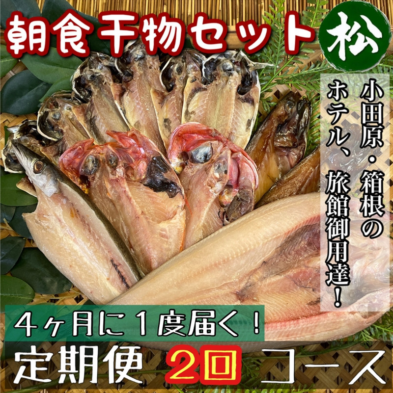 【4ヶ月に1回配送 定期便2回】小田原、箱根の旅館、ホテル御用達！朝食干物セット 松【 まぐろや 神奈川県小田原市 】 142069_DQ270