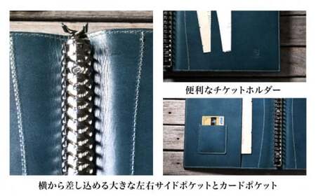 本革B5サイズ26穴リングファイル 18.5mmリング グレージュ(灰色)　滋賀県長浜市/株式会社ブラン・クチュール[AQAY165] リングファイル リングファイル リングファイル リングファイル 