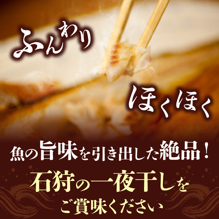 750032 旨塩 いしかり一夜干しセット（宗八カレイ・ナメタカレイ・ホッケ・にしんの4枚）