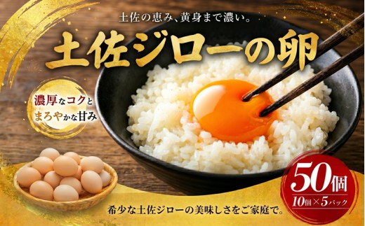 土佐ジローの卵 50個入り (10個×5パック)【たまご 卵 タマゴ 鶏卵 たまごかけごはん TKG オムレツ ケーキ 卵かけご飯 たまご焼き おいしい おすすめ  高知県 南国市】
