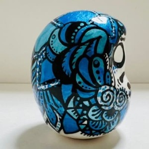 世界にひとつだけの手づくりだるま(縦約5cm×横約4cm)【1676717】