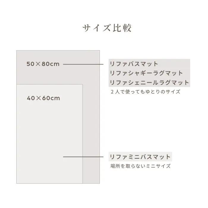 【ホワイト】リファミニバスマット