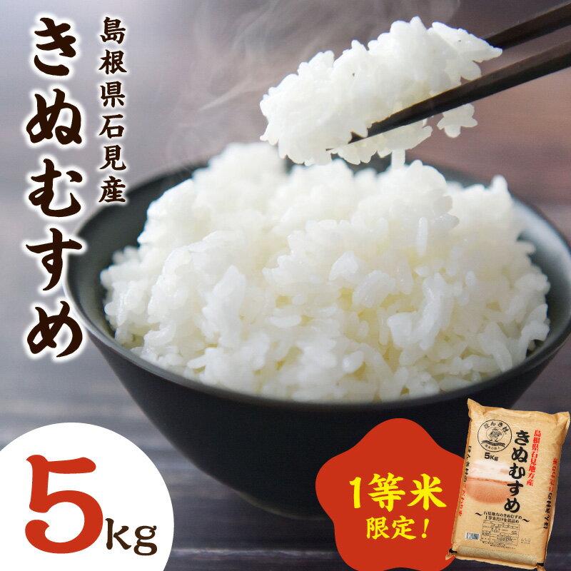 【ふるさと納税】【先行予約】【令和7年産】石見産きぬむすめ 5kg 白米 玄米 選択可 お取り寄せ 特産 お米 精米 ごはん ご飯 コメ 新生活 応援 準備 5キロ 【197_1958】