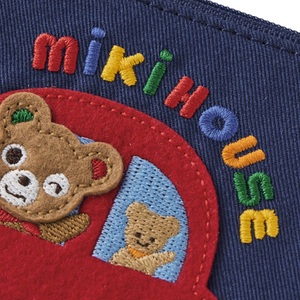D206(紺)ミキハウス パスケース（紺）【mikihouse 定期入れ 男の子 女の子 小学生 入学 通学 ブランド 新入学 大阪府 八尾】