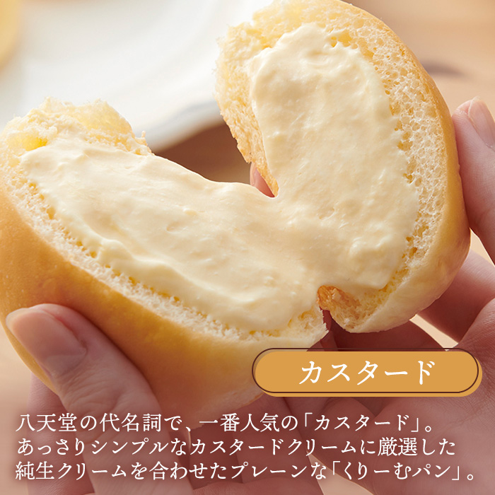 【八天堂×Musubi patisserie 】バスクチーズプリン・くりーむパン2種セット お菓子 おやつ デザート スイーツ カスタード 冷凍 015030