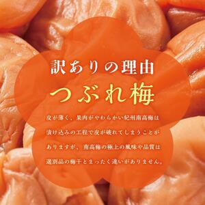 紀州南高梅 訳あり はちみつ梅 塩分5％ 2.4kg（300g×8パック）和歌山県産 うめぼし 梅干し 梅 送料無料 ふるさと納税 はちみつ ハチミツ 減塩 つぶれ梅 梅干 訳アリ わけあり セット 