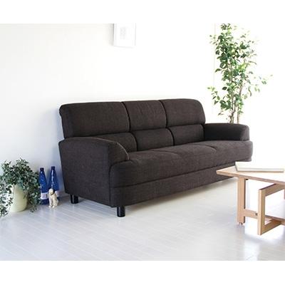 ふるさと納税 旭川市 旭川家具 宮田産業 OLIVIA(オリビア) 3人掛けソファ ブラック色_00995