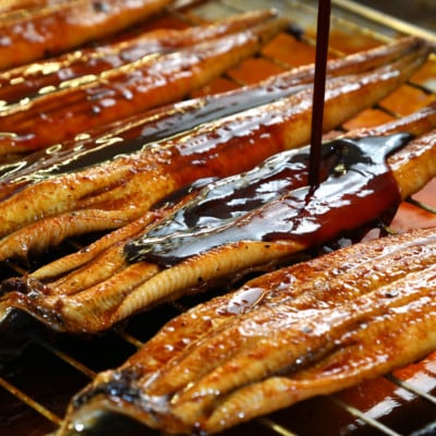 【毎月定期便】うなぎ蒲焼2尾入り(化粧箱入り)　地元老舗うなぎ加工会社より真空でお届け全3回【配送不可地域：離島】【4081407】