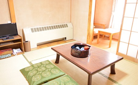 秘湯! 源泉かけ流し 【松川温泉 松川荘】 1泊2食付 2名様 (和室D) ／ 宿泊券 旅行 温泉 露天風呂