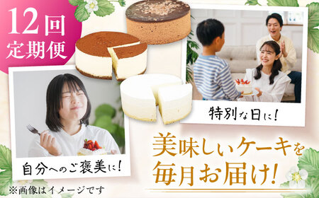 【全12回定期便】訳ありケーキ3種類セット（レアチーズ・ショコラムース・ティラミス） 広川町 / イートウェル株式会社[AFAK030]