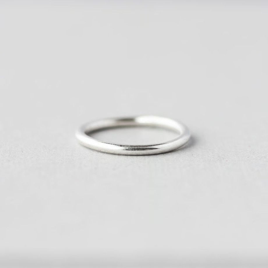 【ふるさと納税】シンプルなシルバーリング｜Silver925｜ラウンドL｜リング幅約1.8mm｜Ag925-10MR-R18-S｜株式会社三雄工芸