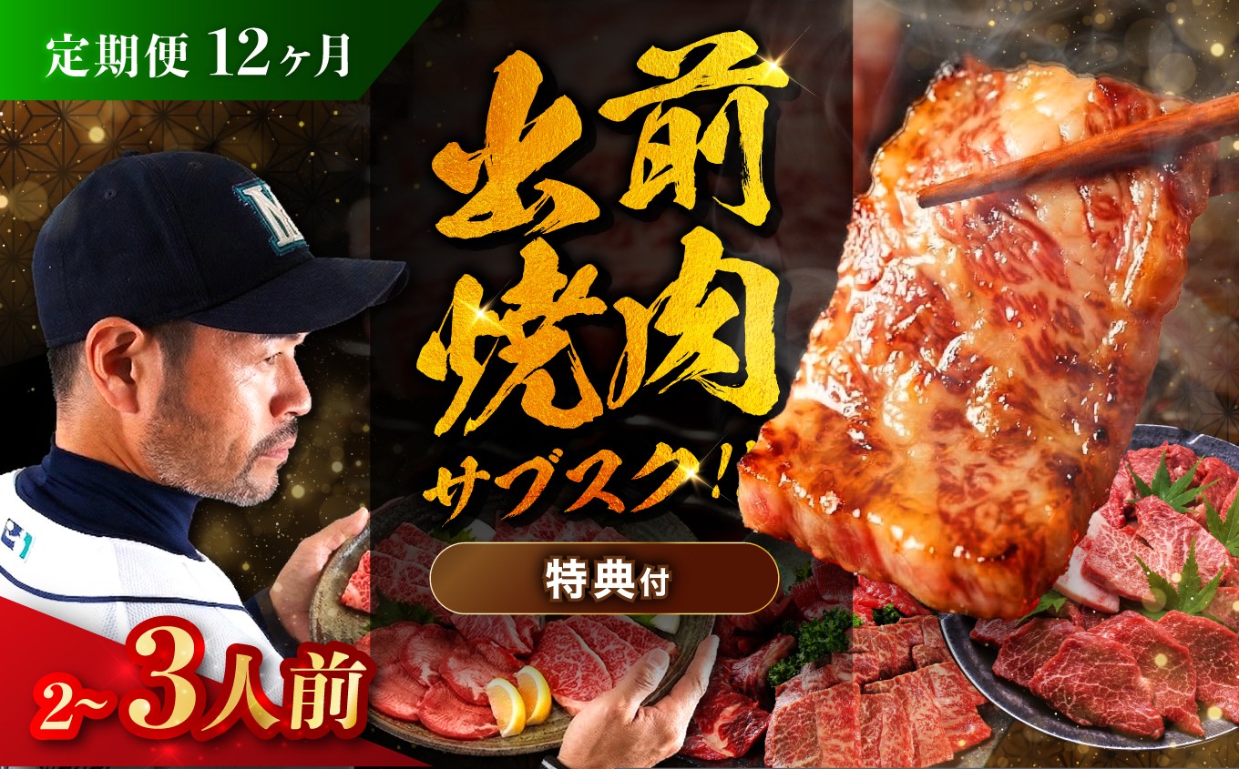 
                  【定期便のお申込み】飯田 出前 焼肉 サブスク のお申込み |  肉 焼肉 サブスク グリル付き 2～3人前 12回 長野県 飯田市
                