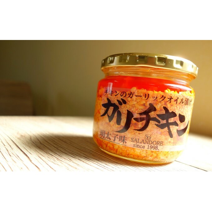【ガリチキン-明太子味】チキンのガーリックオイル漬け_明太子味（大容量300g）16本セット 調味料 缶詰 _イメージ2