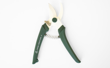 剪定はさみ ハンドクリエーションP180 モスグリーン 花ハサミ 園芸ハサミ 生花用 園芸用品 ガーデニング用品 [坂源] 【010S387】