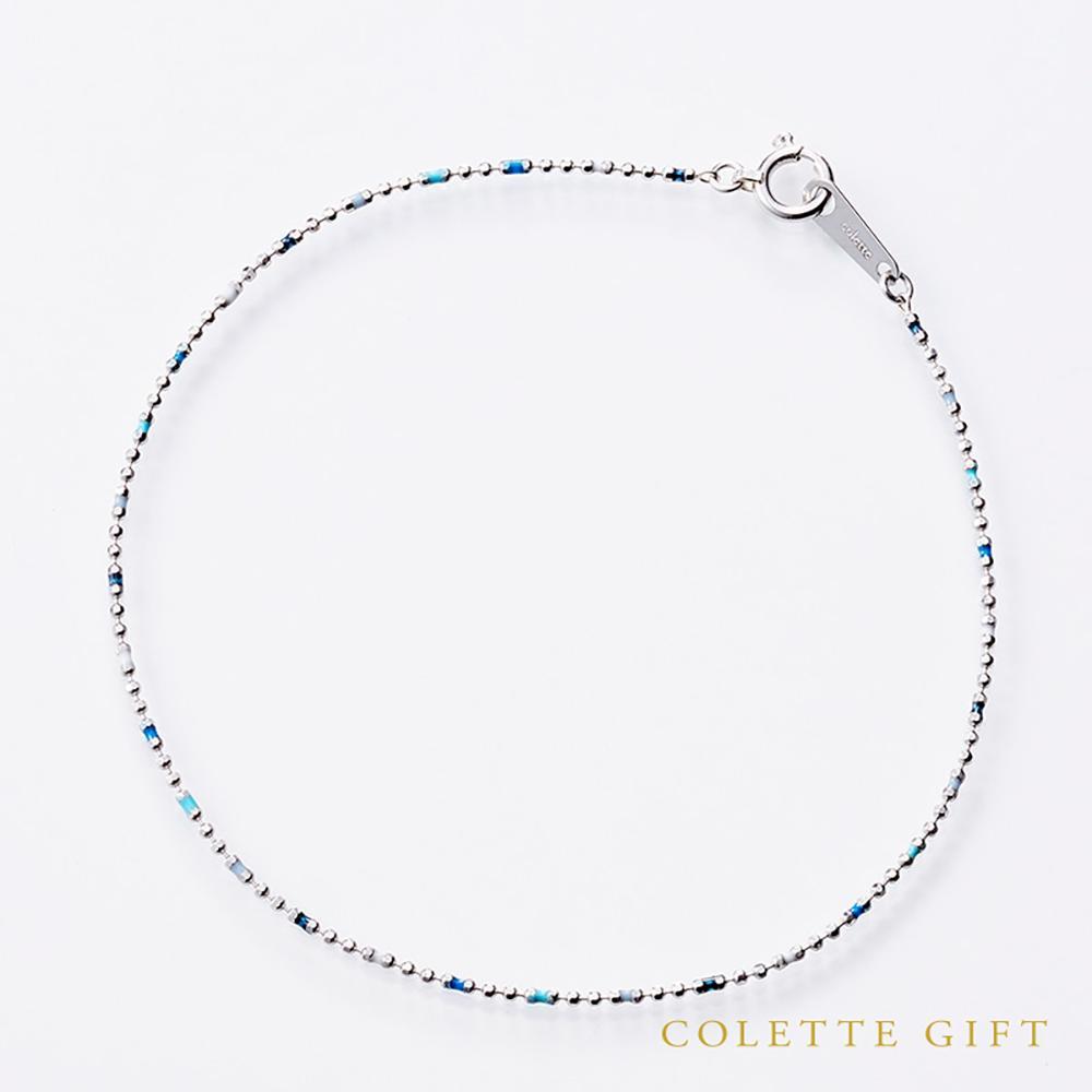 【ふるさと納税】ルミネブルーグラデーションブレスレット【Pt850】