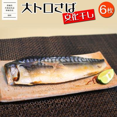 ふるさと納税 境町 【茨城県共通返礼品/神栖市】大トロ さば 文化干し 1枚真空×6パック サバ 鯖  真空パック 冷凍