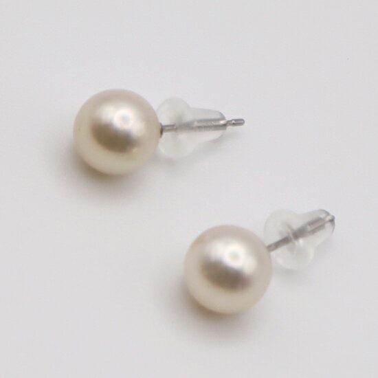 【ふるさと納税】1933 Pt900　アコヤ本真珠7.5mmup　スタッドピアス