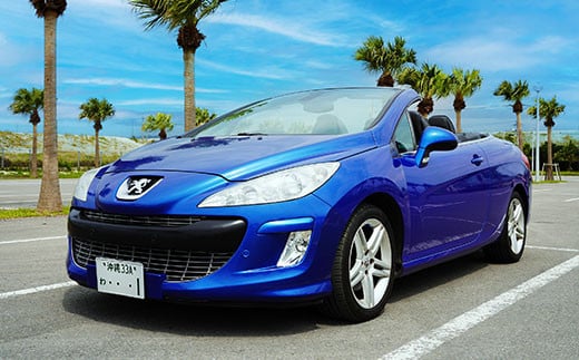 
【オープンカーで満喫】レンタカー1日利用券 PEUGEOT 308CC Blue《Supremeレンタカー》FG-3-1
