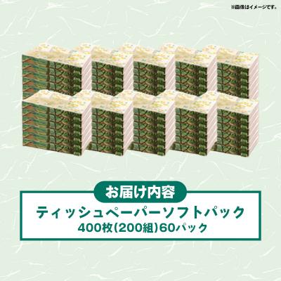 ふるさと納税 甲佐町 ティッシュペーパーソフトパック　400枚(200組)60パック |  | 03