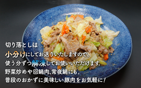 【とようらポークセット】 ひき肉 600g ・ 切り落とし 600g 小分け 北海道 豊浦産 SPF豚 