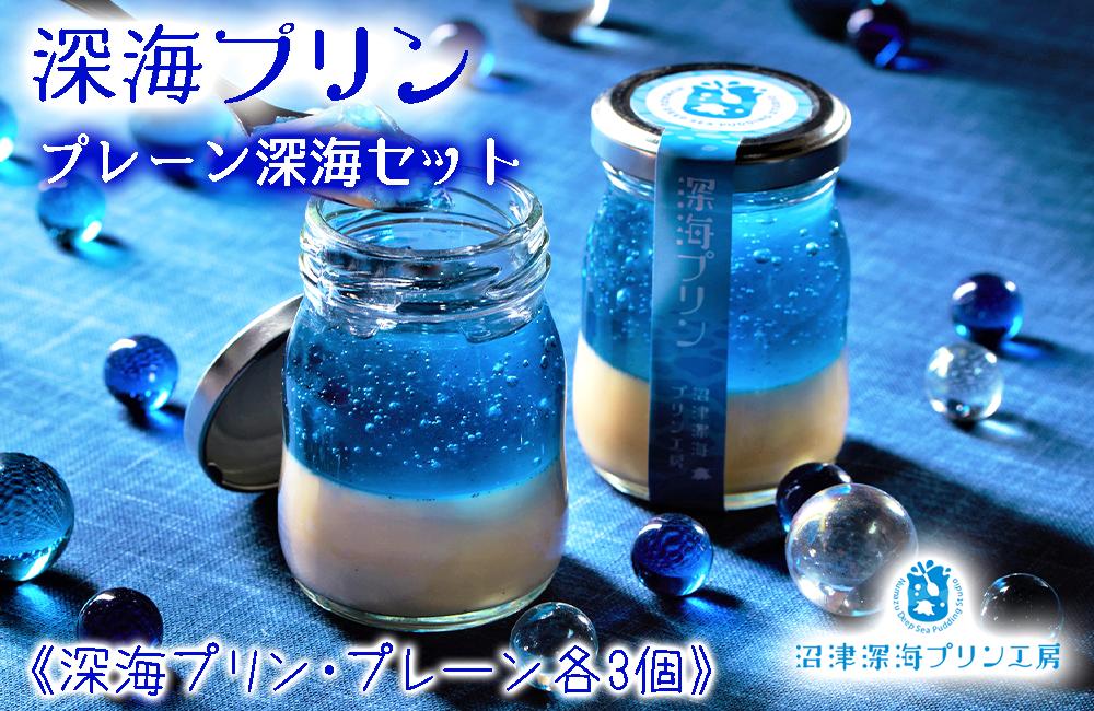 
                  プリン 6個 セット  深海 × 3個 プレーン × 3個 【 沼津港 で 大人気 】  贈答 ギフト 用 母の日 父の日				
                