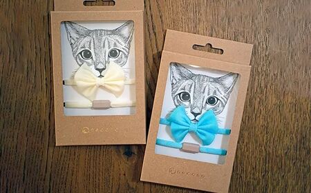 猫の首輪 necono -Luce Ribbon- パステル【Pink Rose】ねこの首輪 |　猫 ペット 猫の首輪  ペットグッズ