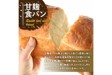 甘麹食パン(6本) パン 食パン 食事パン 手作り こうじ ＜離島配送不可＞【ksg0082】【そうりの食卓】