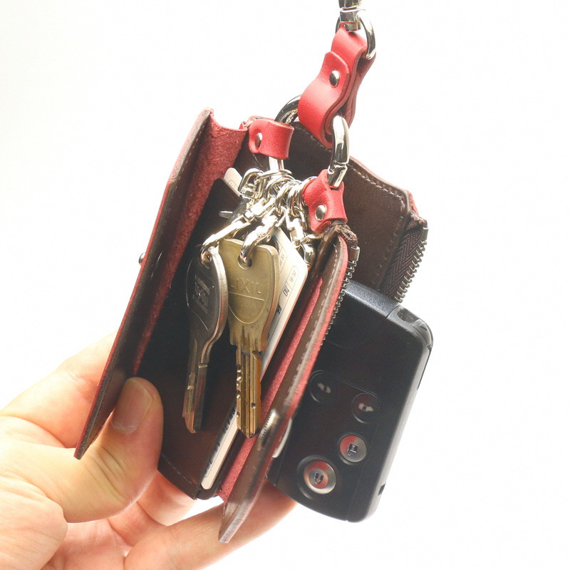 【こだわりの革アイテム】マルチキーケース ビートル「Beetle」（レッド）1087008 革製品 レザー キーケース ケース