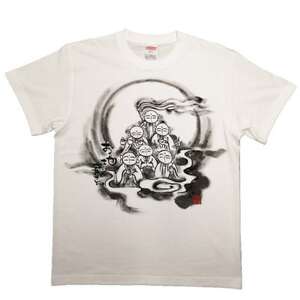 手描きTシャツ 仏画 六地蔵 (半袖 Mサイズ)【1615562】