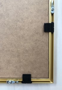 白木フレーム入りねこ版画「おおねこさん」絵本作家おまたたかこジークレー作品