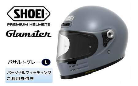 SHOEIヘルメット「Glamster バサルトグレー」L フィッティングチケット付き｜グラムスター フルフェイス バイク ツーリング ショウエイ [1308]