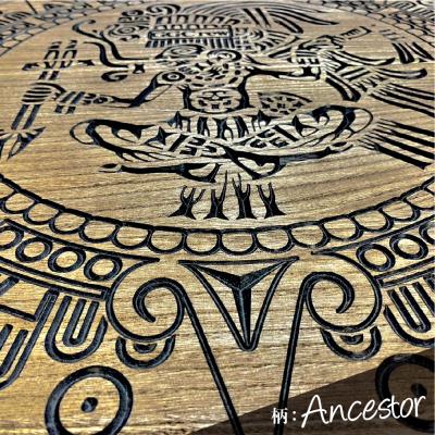 ふるさと納税 下呂市 【ウォルナット】スプリットテーブル Ancestor 机 彫刻 キャンプ【93-9【1】】 |  | 01