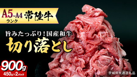 【 常陸牛 】 切り落とし900g（450g×2） (茨城県共通返礼品) 牛肉 国産