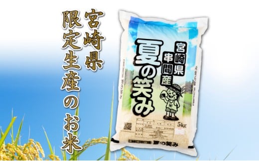T-B1 <令和7年産>宮崎県串間市産  超早場米「夏の笑み」5kg(5kg×1袋)【松田農産】