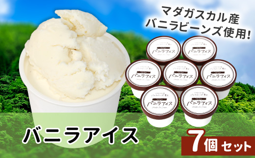 【スピード発送】マダガスカル産　バニラビーンズ香る! バニラアイスクリーム (80ml)×7個入り アイスミルク アイスクリーム アイス ミルク バニラ