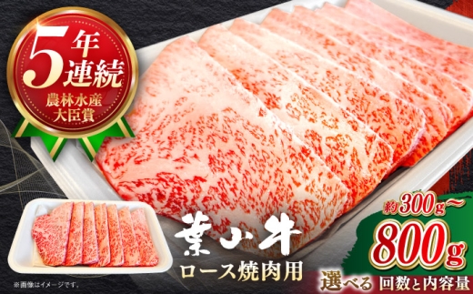 【全6回定期便】【葉山牛】300g　ロース焼肉用 ／ 牛肉 黒毛和牛 神奈川県 特産品【葉山牛ステーキレストラン 角車】 [ASBD052]