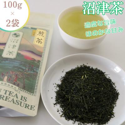 ふるさと納税 沼津市 沼津産 中級煎茶(100g×2袋) 合計:200g