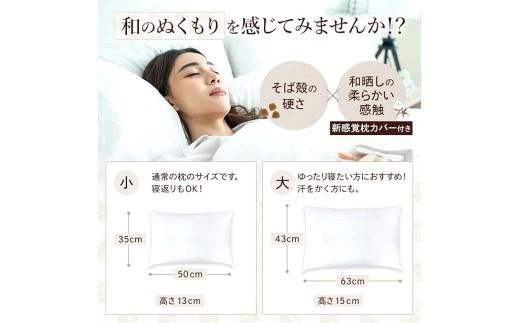 【熟睡設計】 創業100年のこだわり そば殻枕  枕 43cm×63cm ブラック 日本製 オーガニック素材 硬め かため 肩こり 首こり 快眠 快適 通気性 寝具 ピロー 和風 天然素材 天然枕 カ