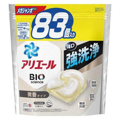 ふるさと納税 群馬県 【最短当日発送】アリエールジェルボール4D微香 詰替メガジャンボサイズ  4個